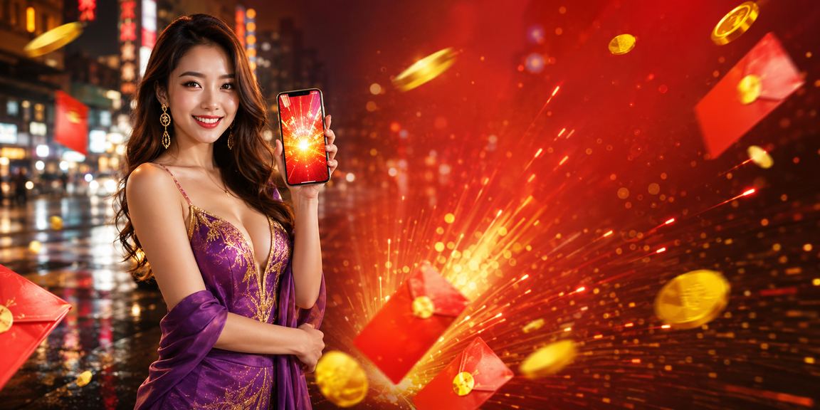 Người dùng Hồ Chí Minh cầm điện thoại trong bối cảnh lì xì Tết